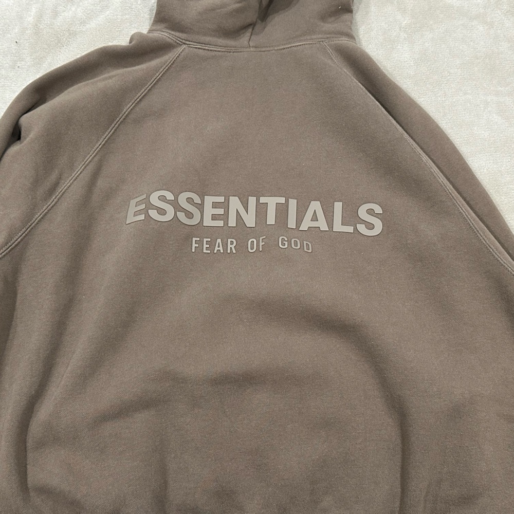 Brown essentials hoodie